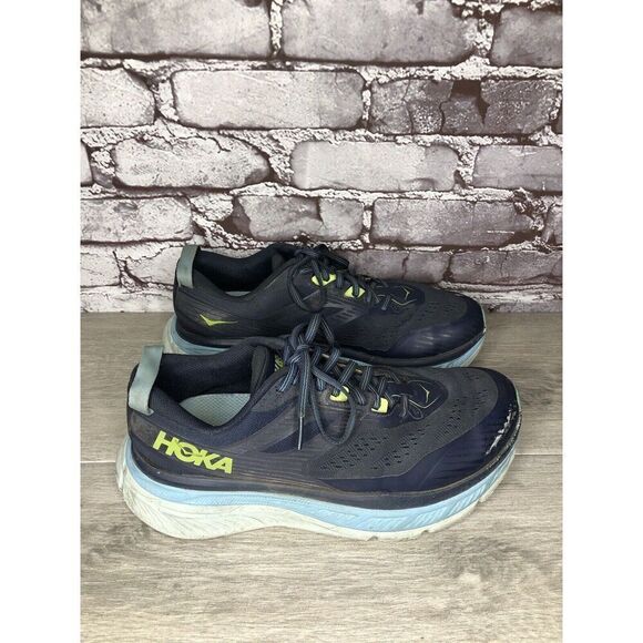 Hoka One One Stinson 6 Outer Space Blue Glass Running Shoes Women 9M US/41 1/3EU - Picture 1 of 16